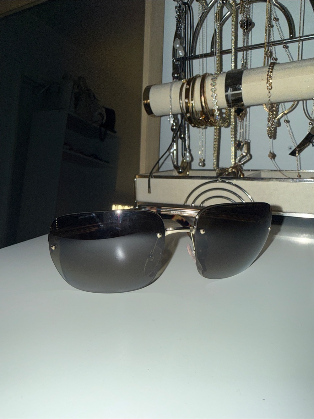 Prada Unisex Brown Gradient Lens Sunglasses